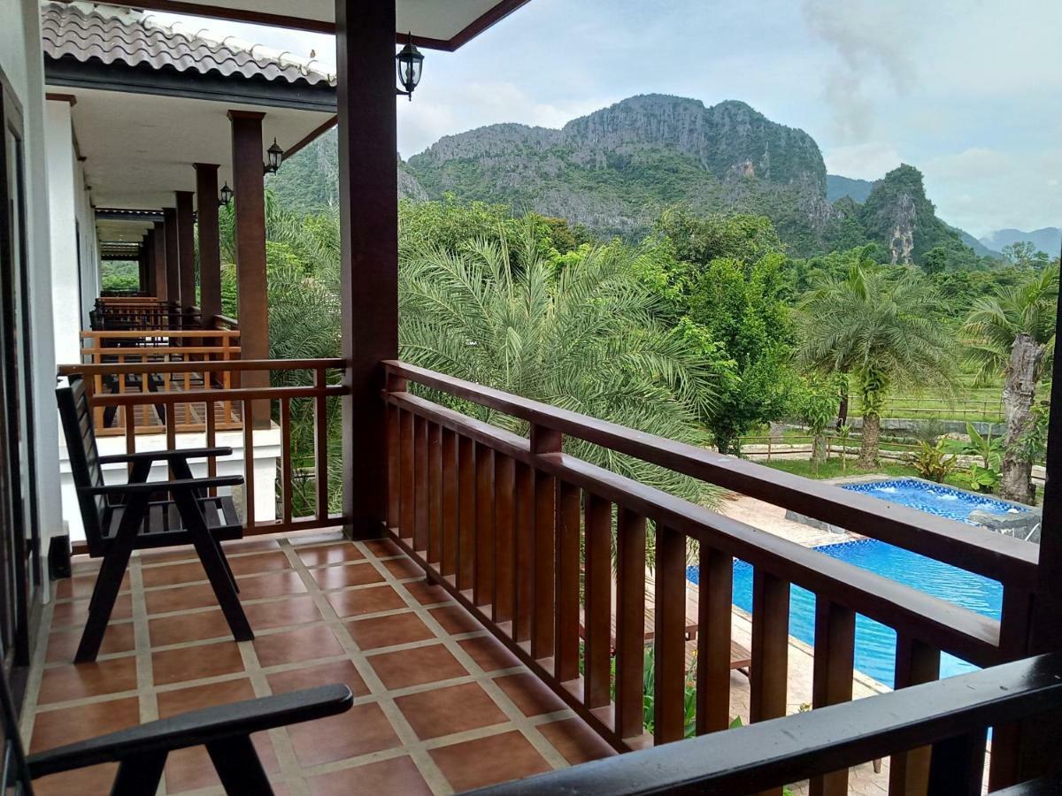 Vang Vieng Savanh Sunset View Resort Exteriör bild