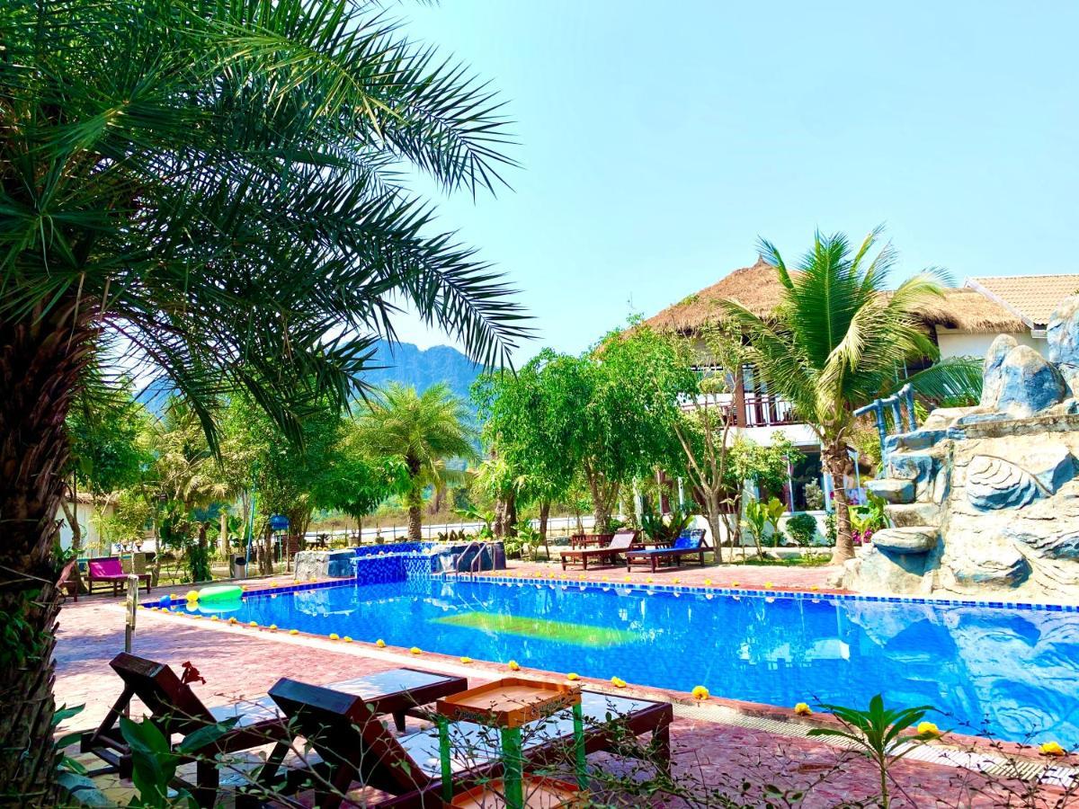 Vang Vieng Savanh Sunset View Resort Exteriör bild